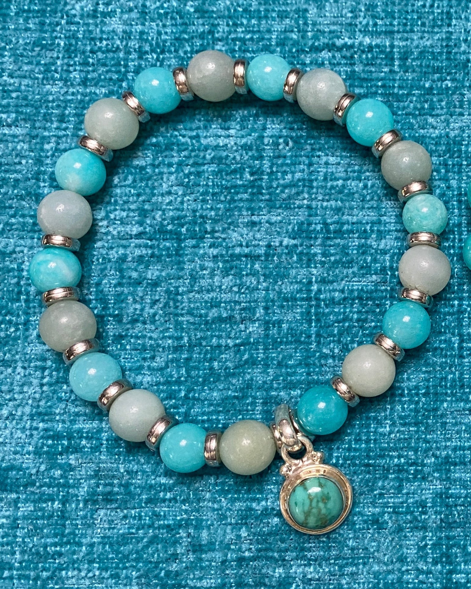 Caribbean Chalcedony & Aventurine Bracelet