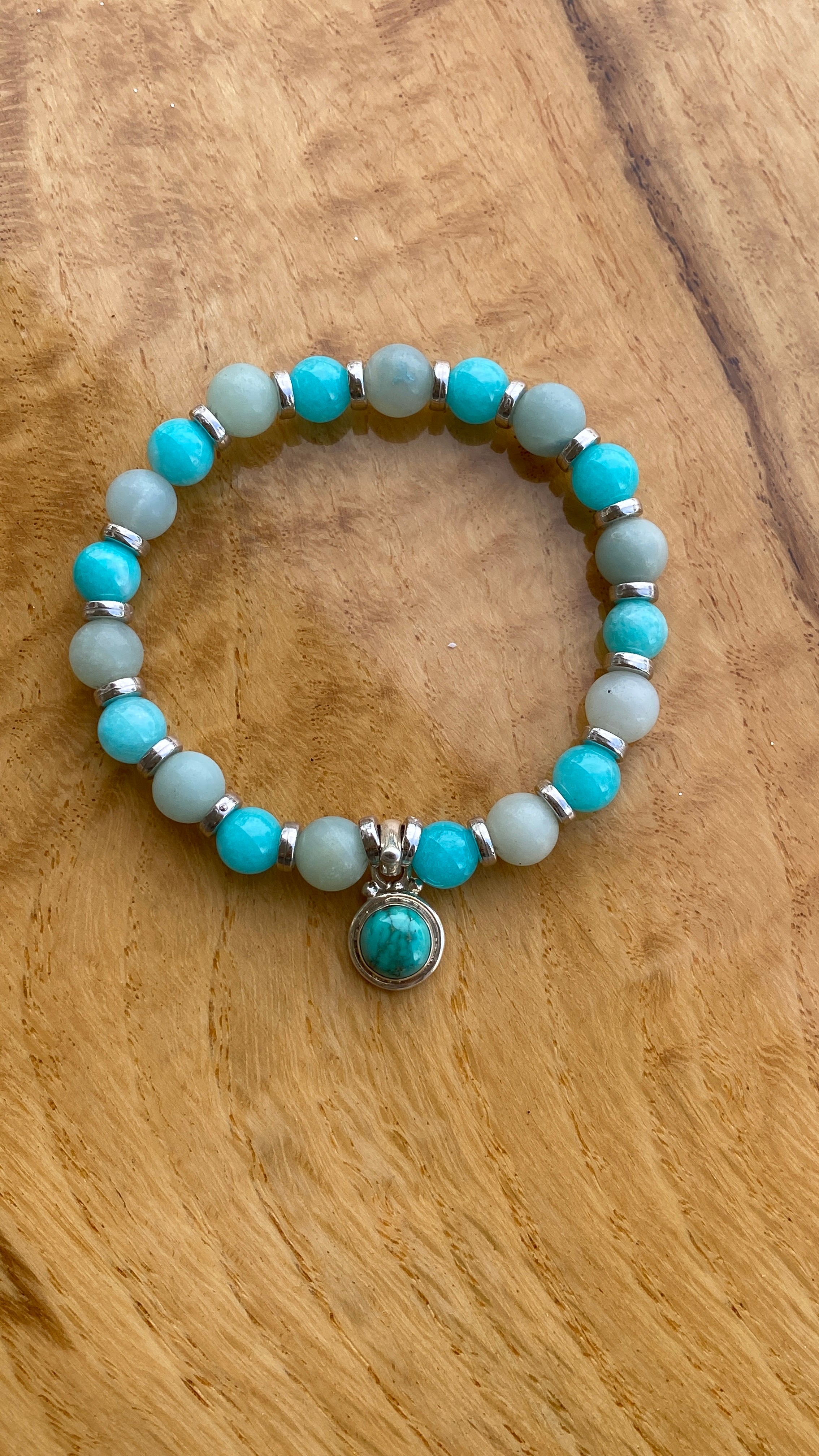 Caribbean Chalcedony & Aventurine Bracelet